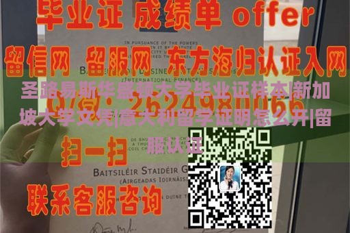 圣路易斯华盛顿大学毕业证样本|新加坡大学文凭|意大利留学证明怎么开|留服认证